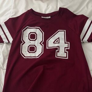 No Boundaries Burgundy Kids Jersey with White Stripes